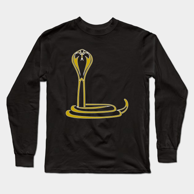 Funny Cobra Snake Long Sleeve T-Shirt by GR-ART